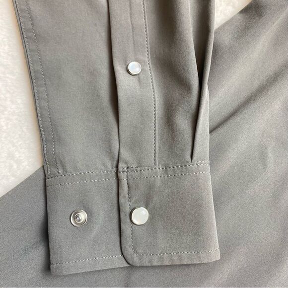 Black Rifle Coffee Company Gray Snap Front Western Style Shirt Size Small - Picture 8 of 14